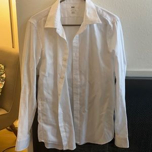 Uniqlo Slim Fit White Button Down